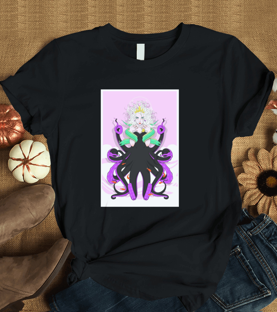 Ursula Sea Witch Tentacles Crowned Character T-Shirt