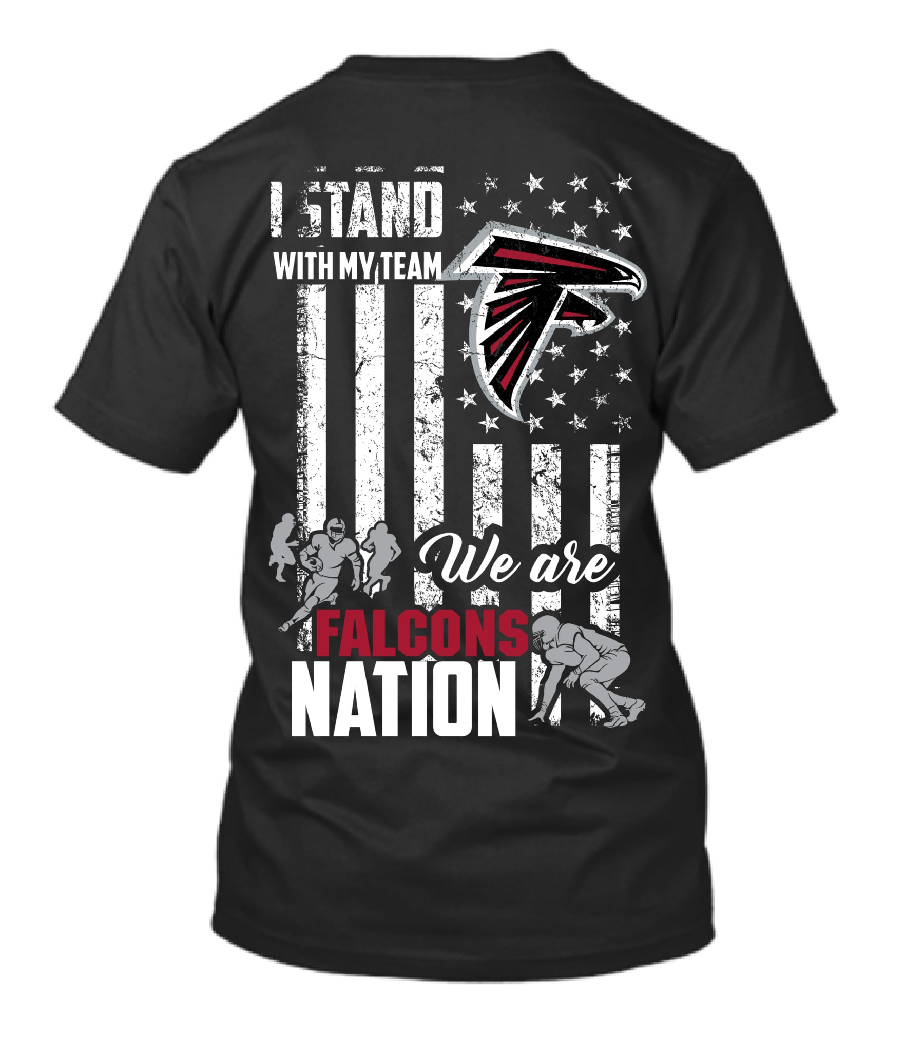 I Stand With My Team We Are Falcons Nation T-Shirt