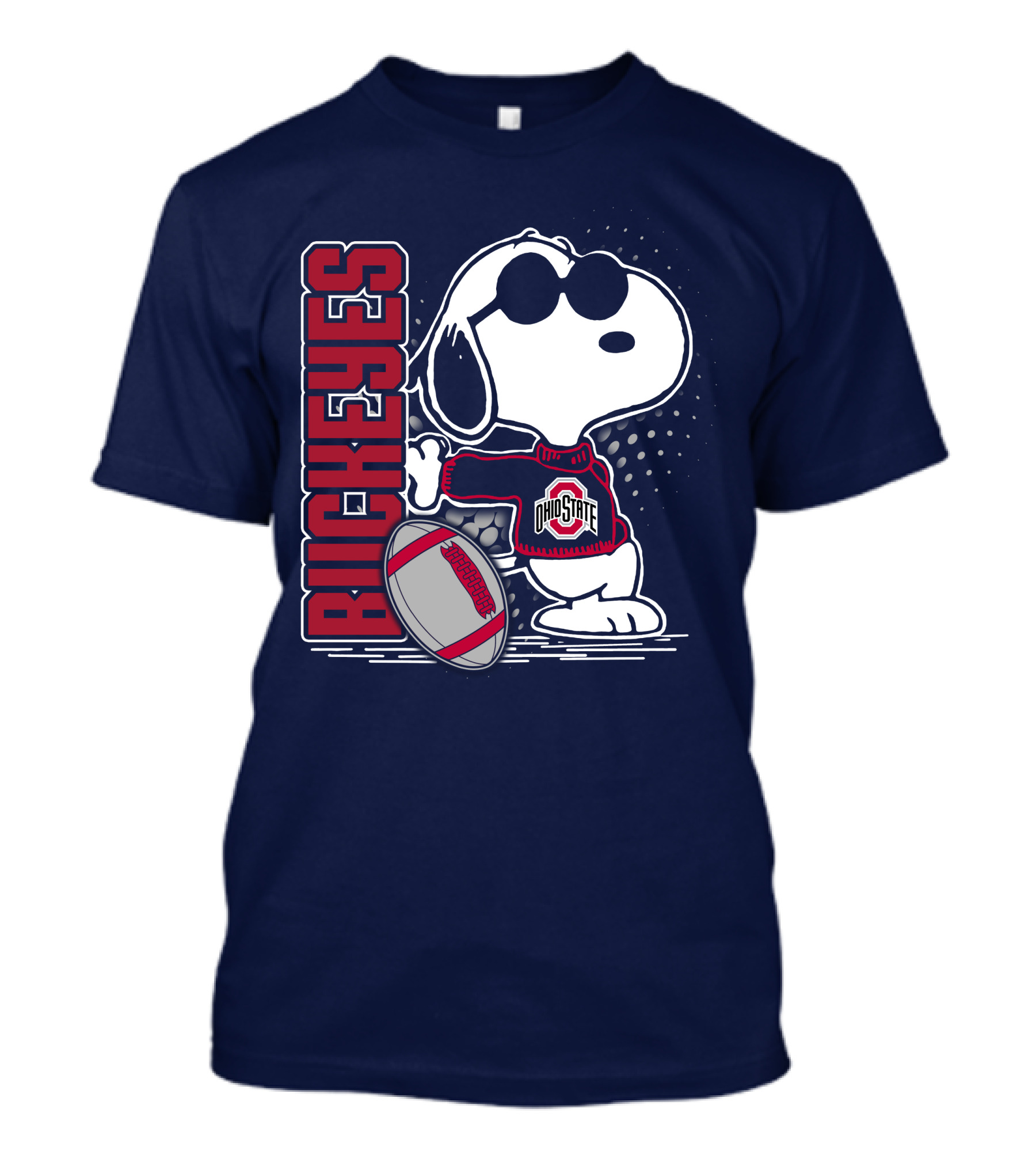 Buckeyes Ohio State Snoopy Football T-Shirt