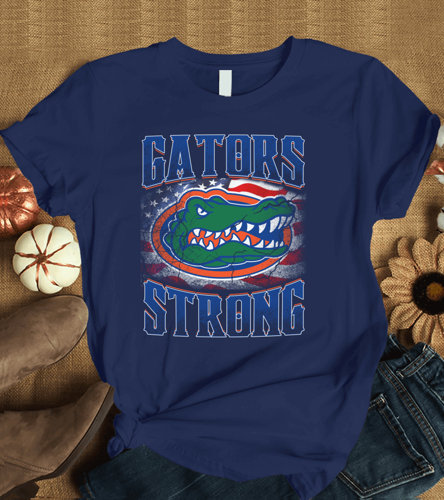 Florida Gators Strong American Flag T-Shirt