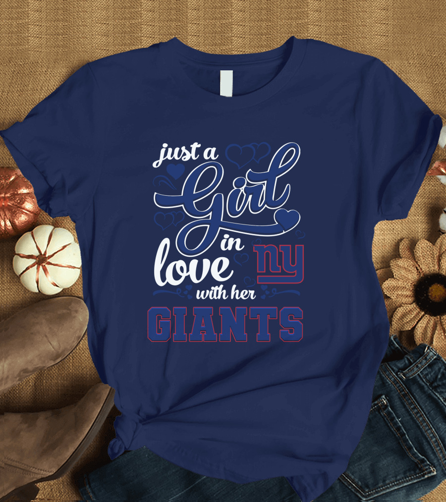 Just A Girl In Love With Her Ny Giants T-Shirt