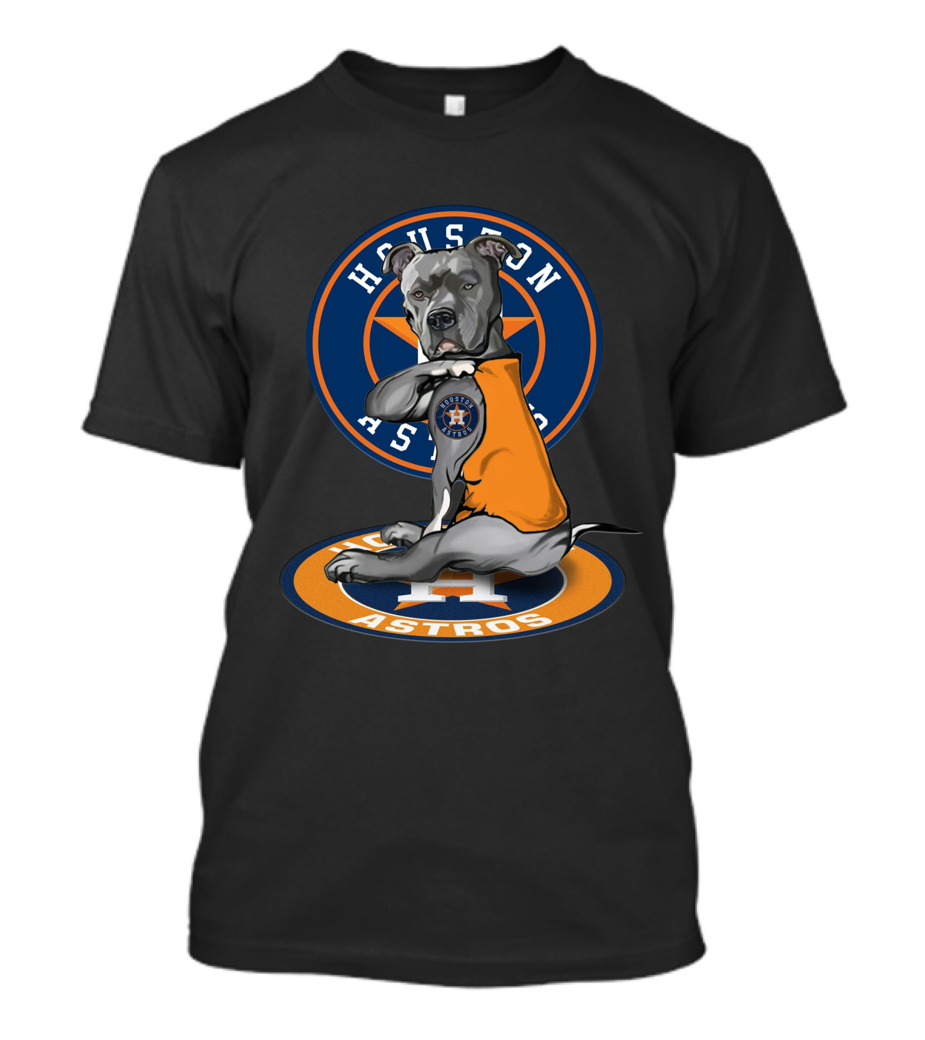 Houston Astros Dog Wearing Team Jersey T-Shirt
