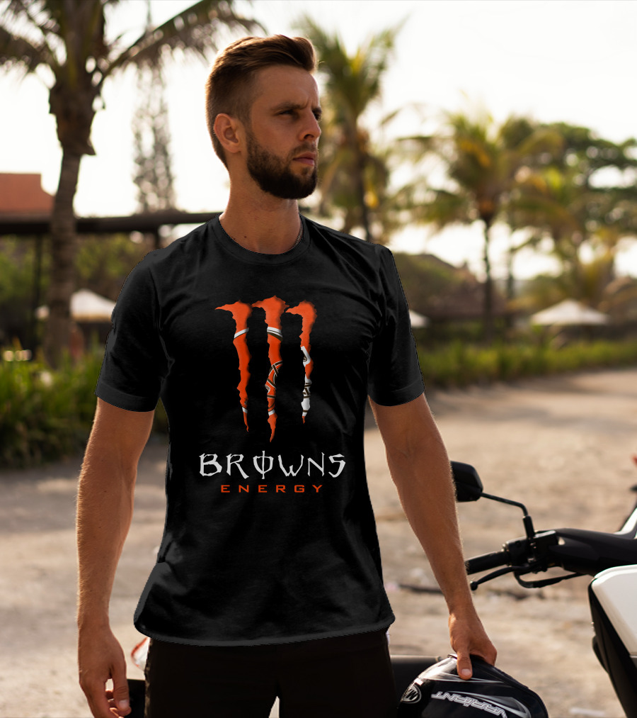 Browns Energy Nfl08 Monster Claw Marks T-Shirt