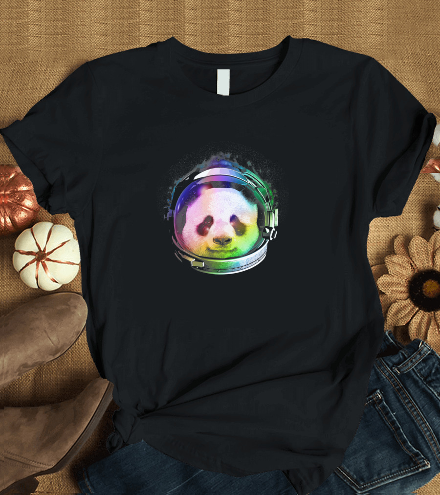 Astronaut Panda Rainbow Space Helmet 1170965 T-Shirt