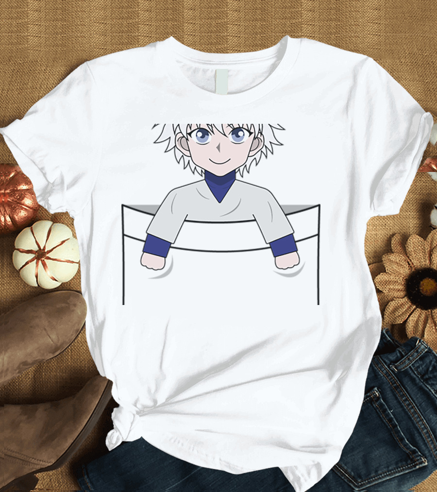 Killua Pocket Character Hunter x Hunter Anime Fan T-Shirt