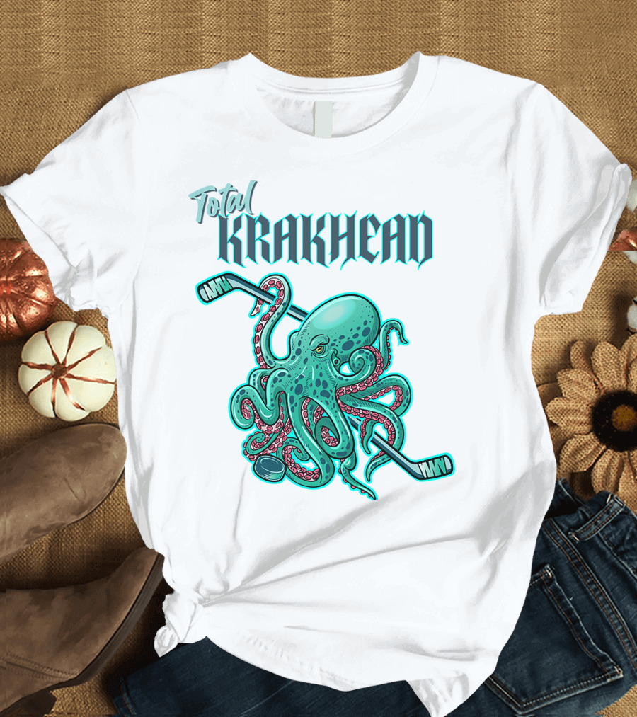 Total Krakhead Seattle Kraken Hockey Tentacles T-Shirt