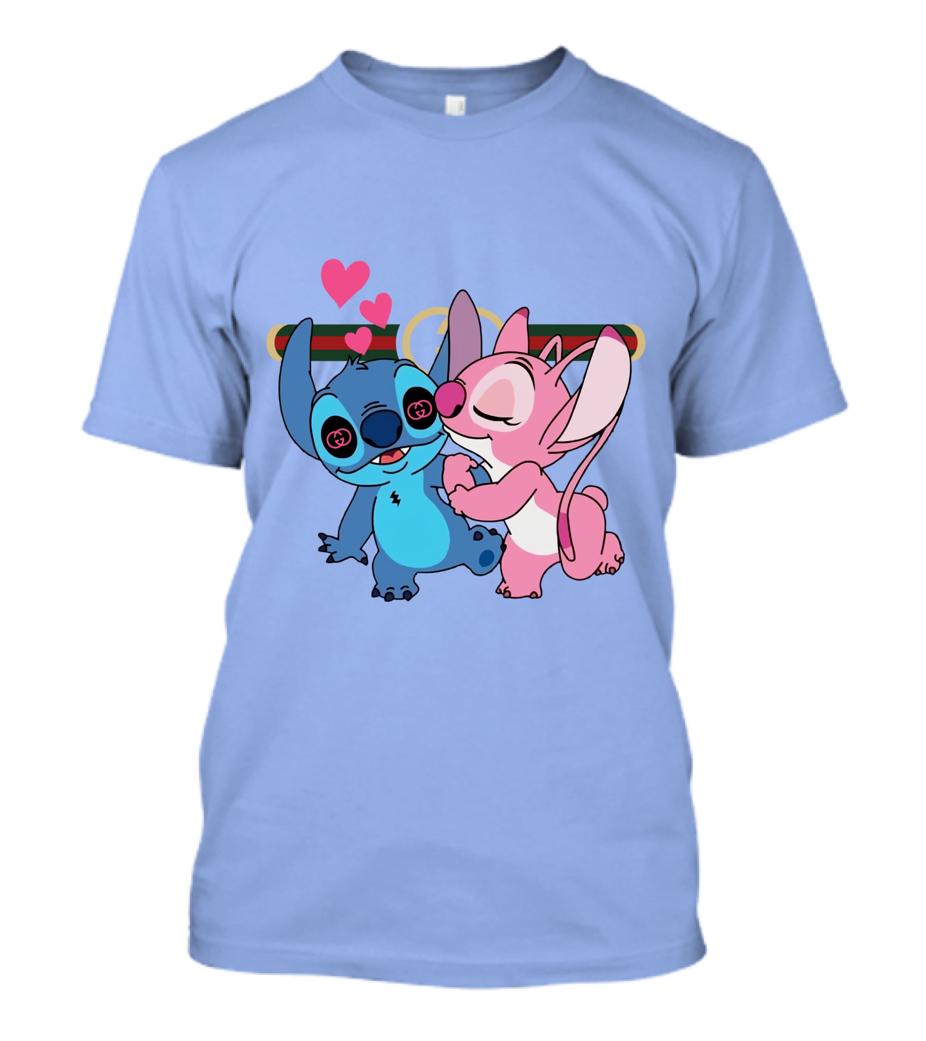 Stitch Love GC223 Hearts And Characters T-Shirt