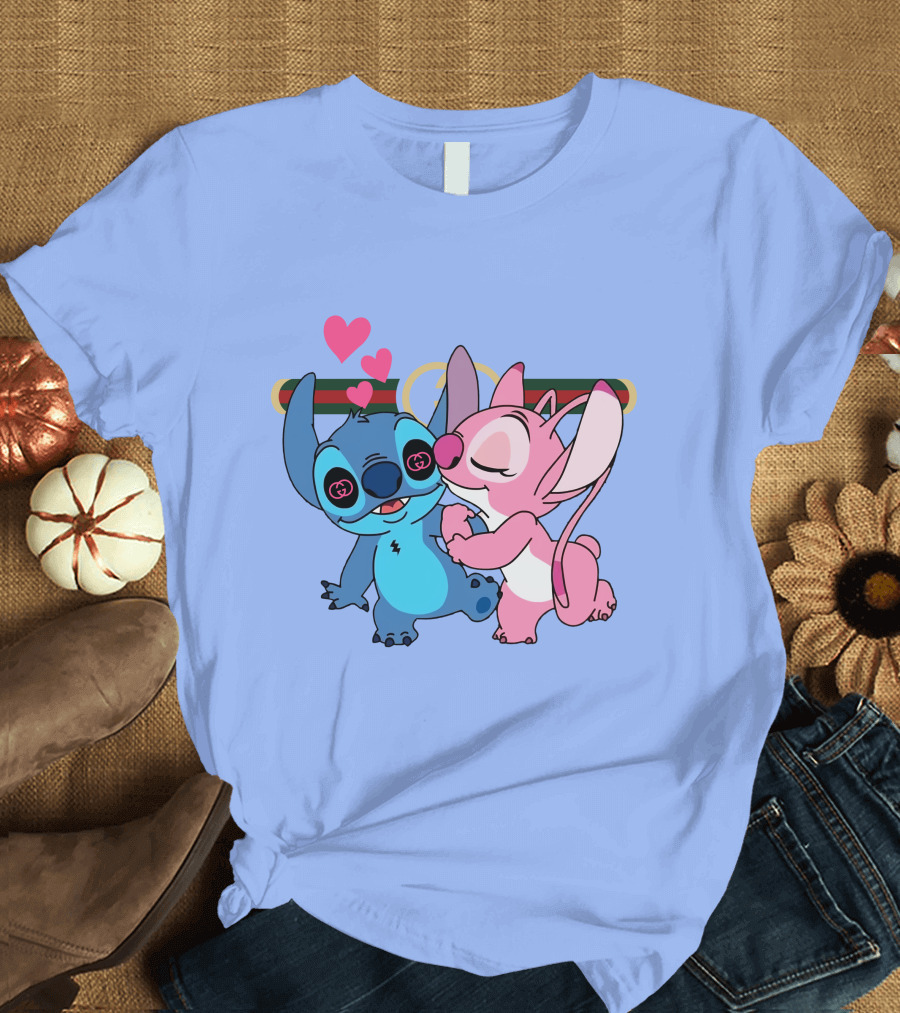 Stitch Love GC223 Hearts and Characters T-Shirt