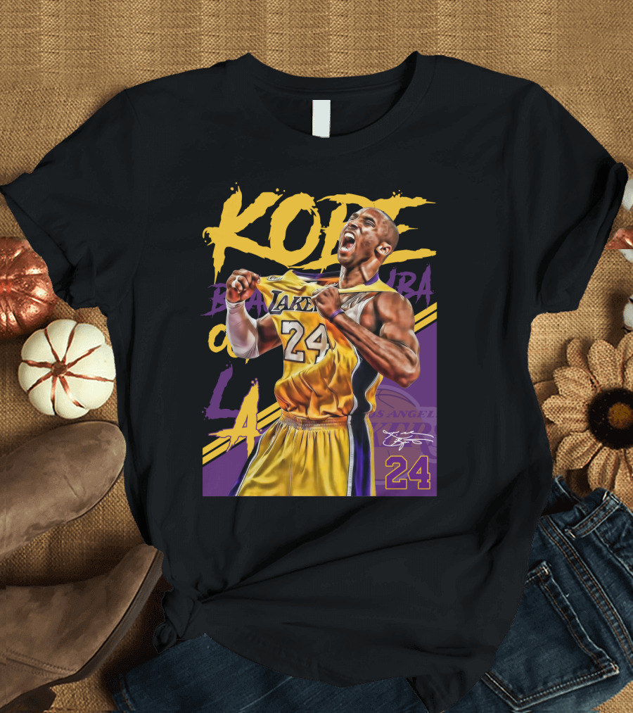 Kobe Bryant Black Mamba Los Angeles Lakers 24 T-Shirt