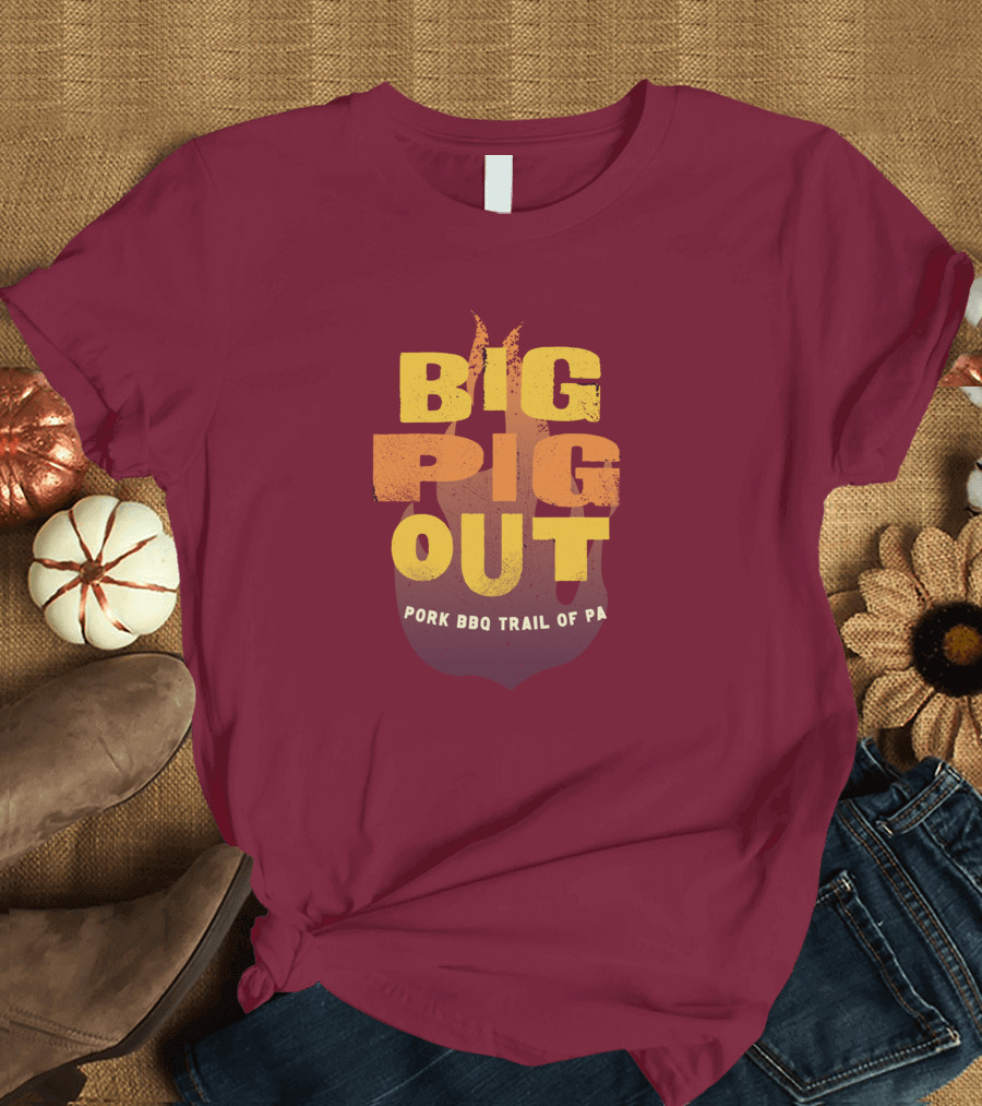 Big Pig Out Pork BBQ Trail of PA T-Shirt