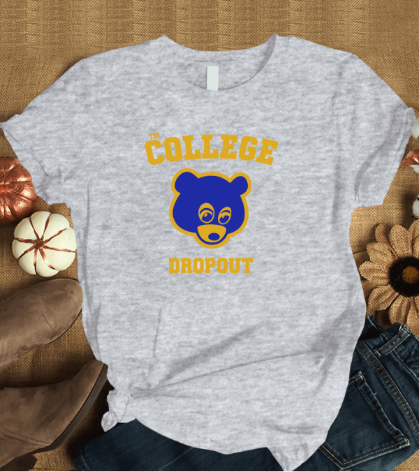 T-Shirt: Kanye West The College Dropout Bear Andrew Barber T-Shirt Kanye West The College Dropout Bear Andrew Barber T-Shirt