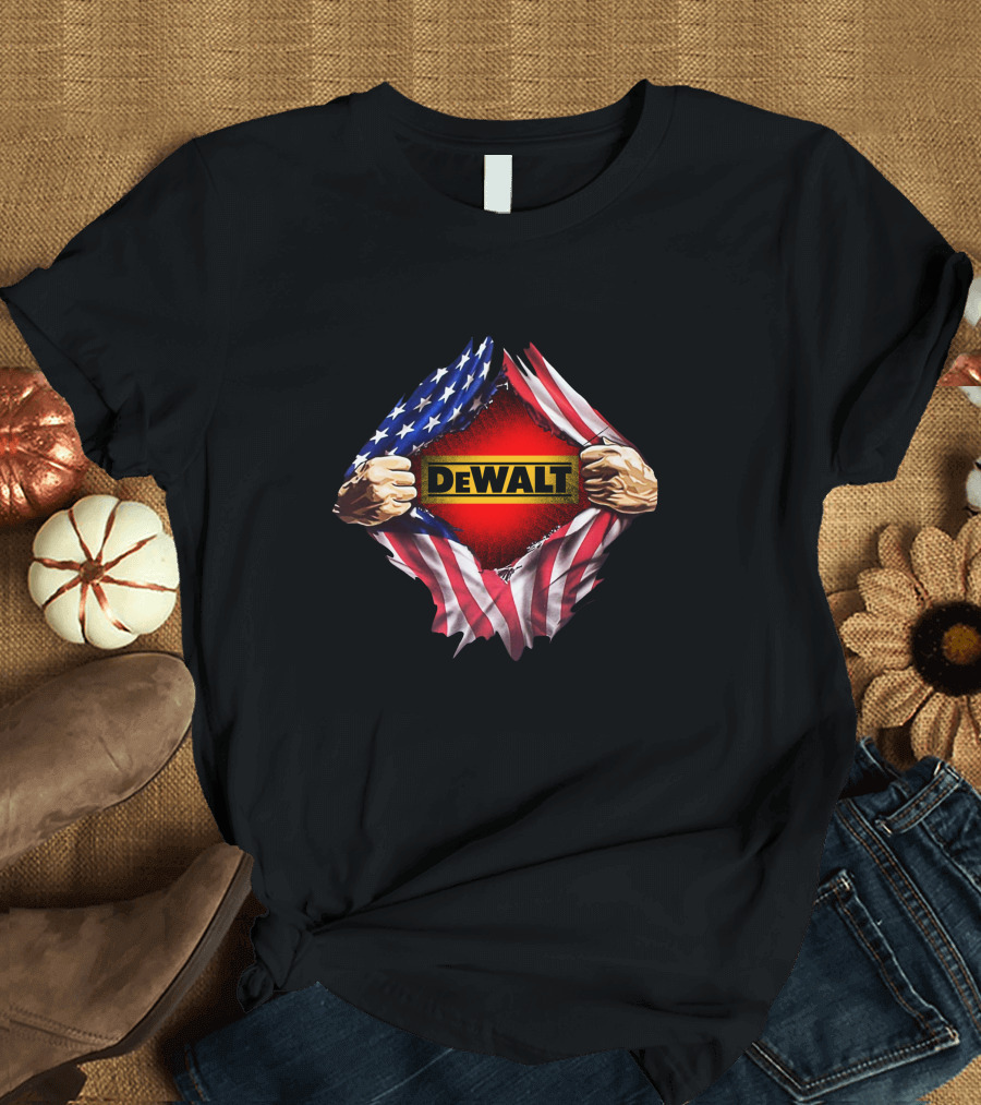 DeWalt American Flag Rip T-Shirt
