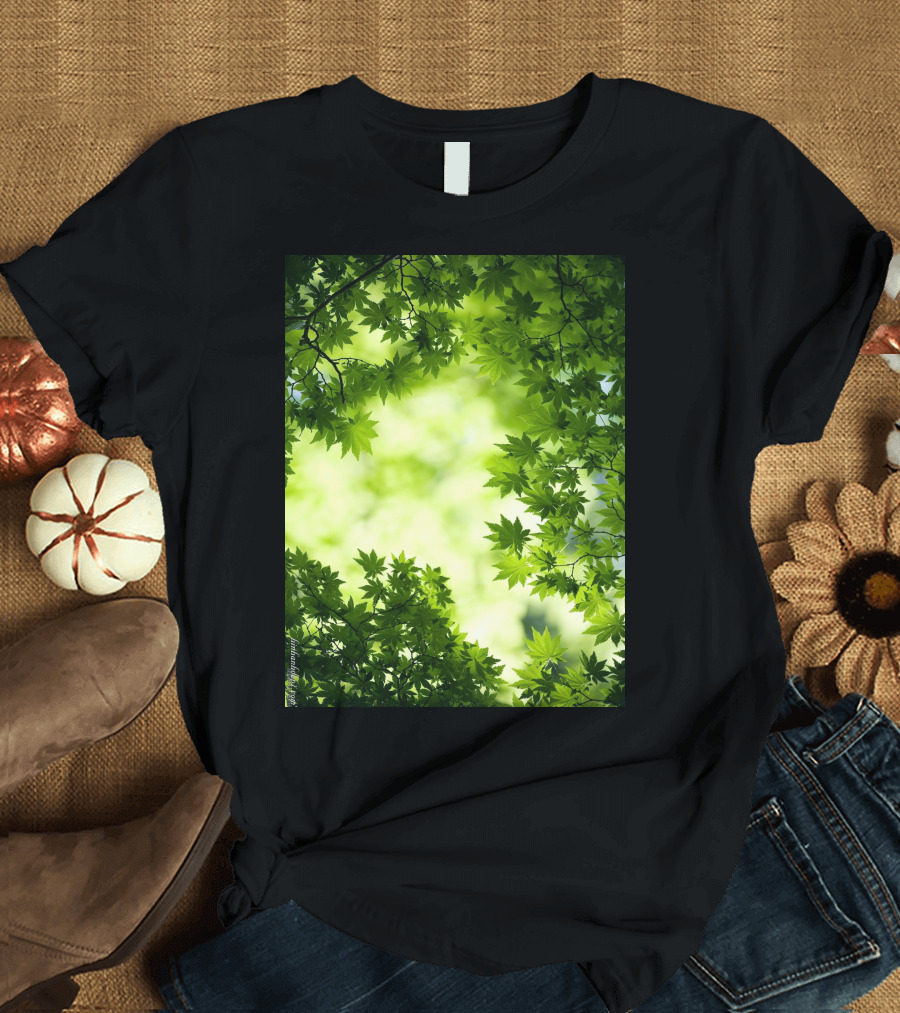 Short Lush Green Canopy Leaves T-Shirt