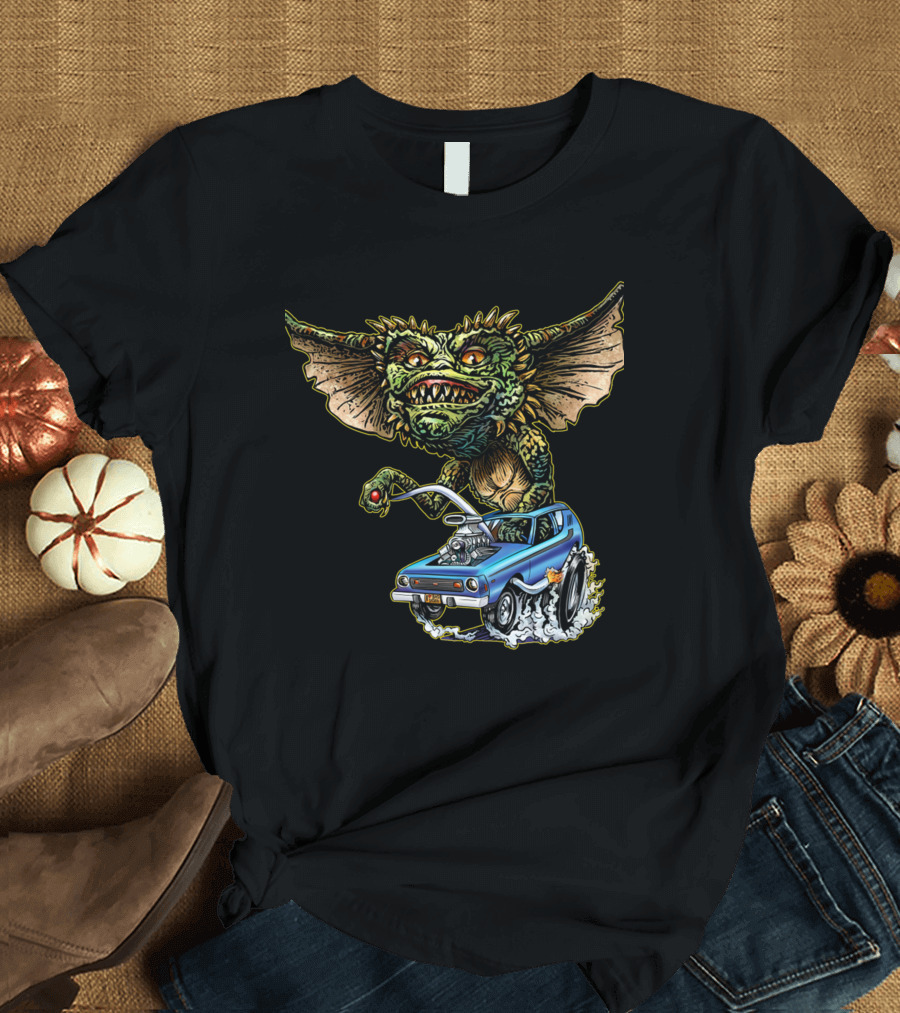 Gremlins Monster with Muscle Car Adventure T-Shirt