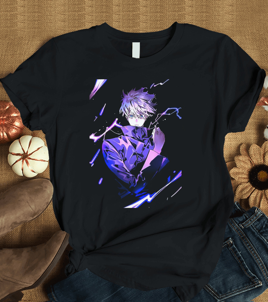 Gojo Satoru Jujutsu Kaisen Anime Purple Aura T-Shirt