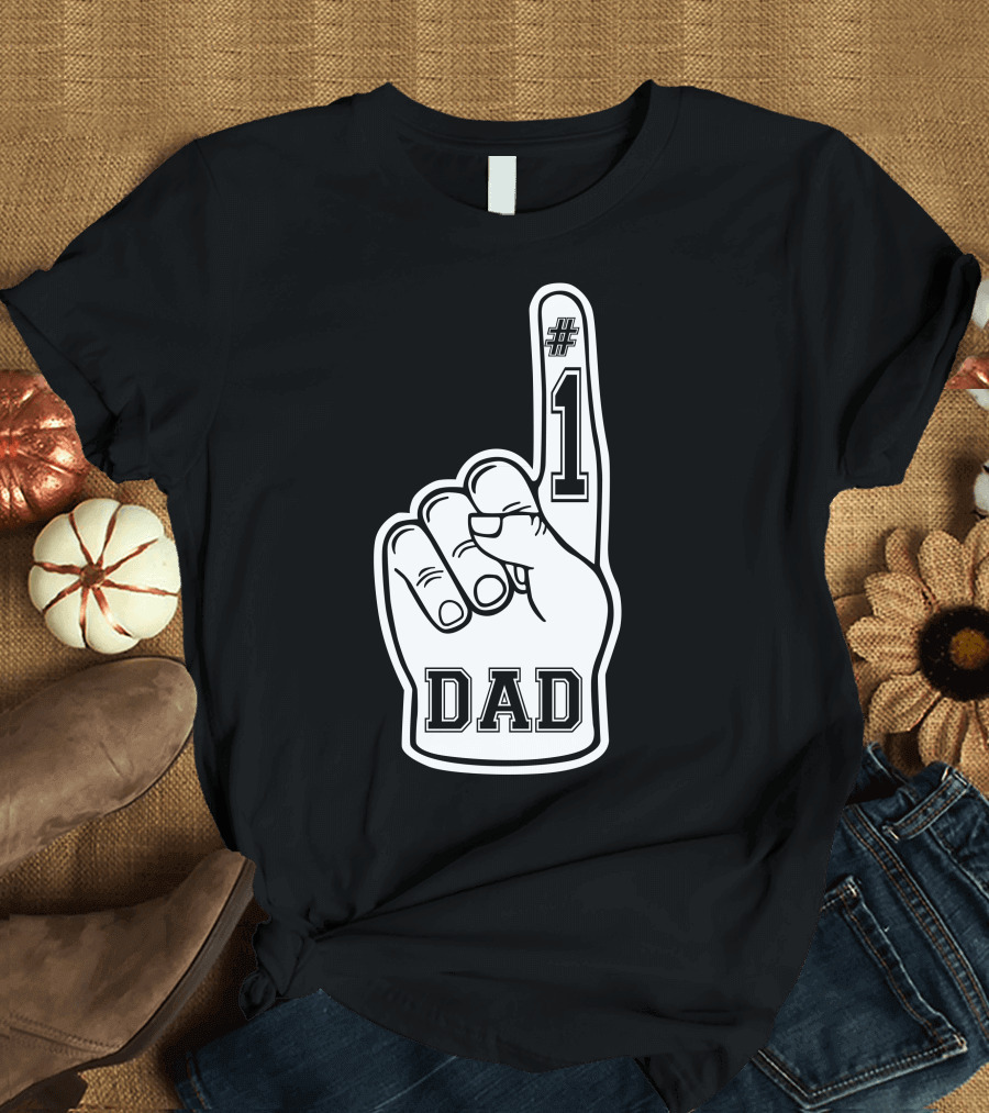 1 Dad Foam Finger T-Shirt