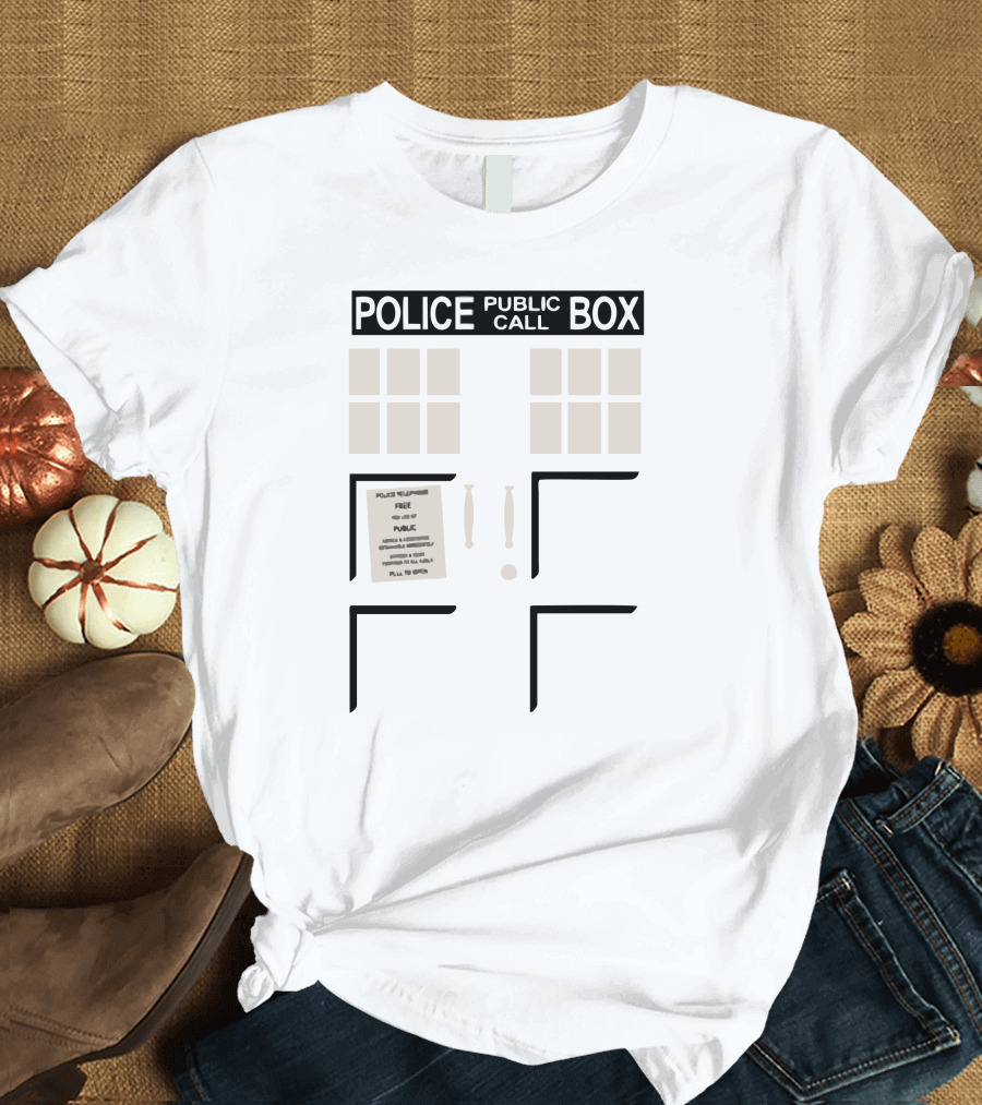 Police Public Call Box TARDIS Doctor Who T-Shirt