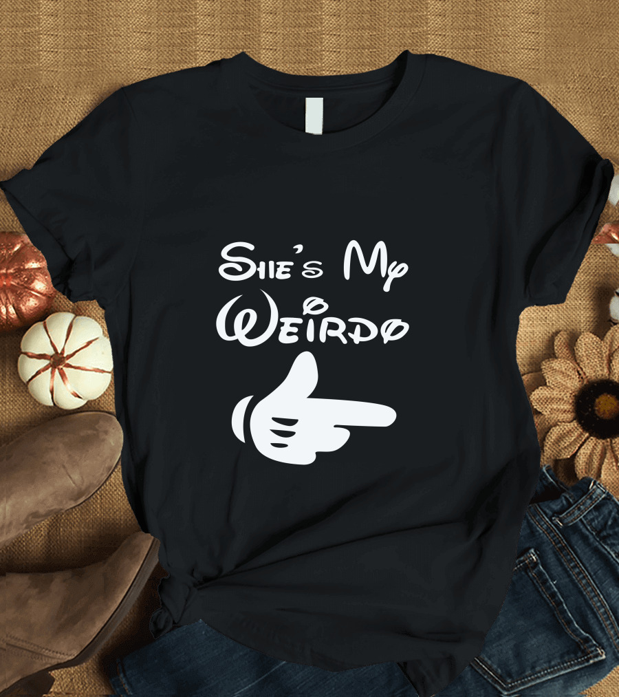 She's My Weirdo Hand Gesture T-Shirt