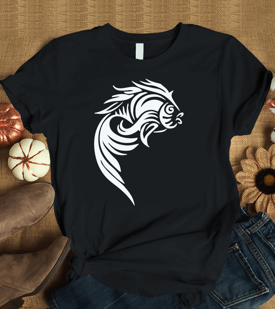 Goldfish Tribal Tattoo T-Shirt