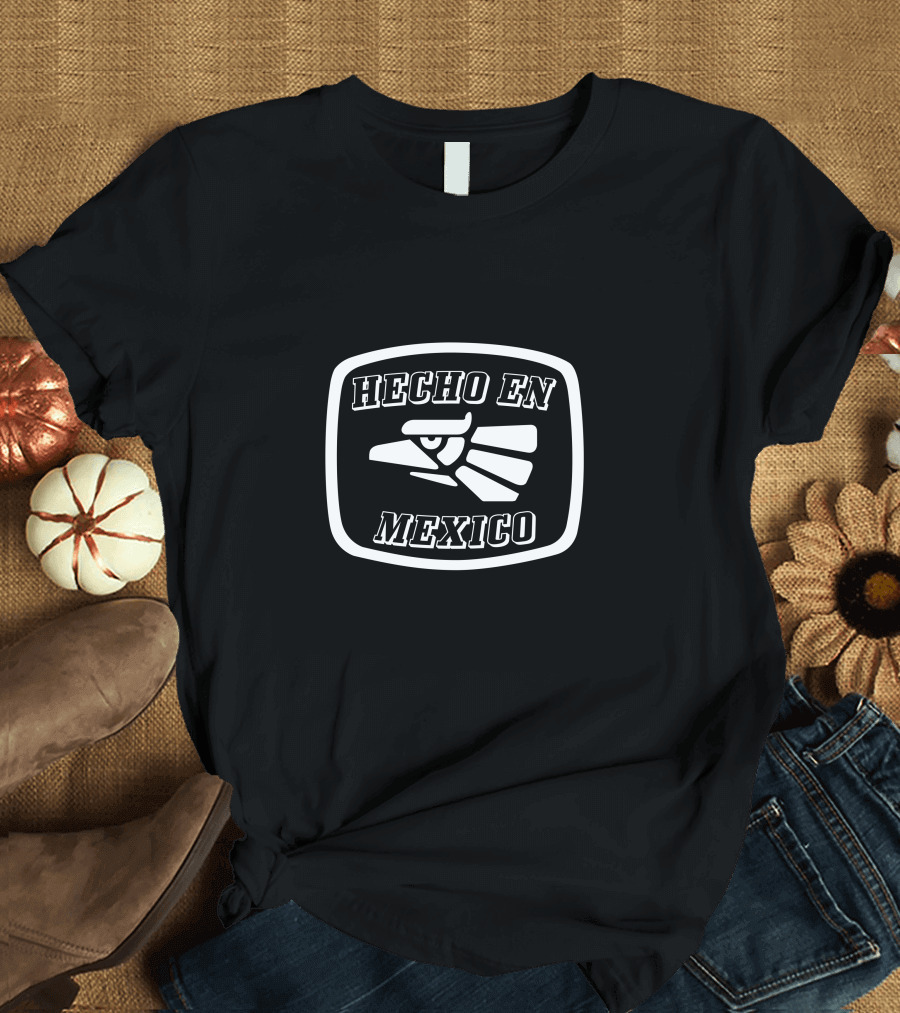 Hecho En Mexico Logo Vintage Style Eagle T-Shirt