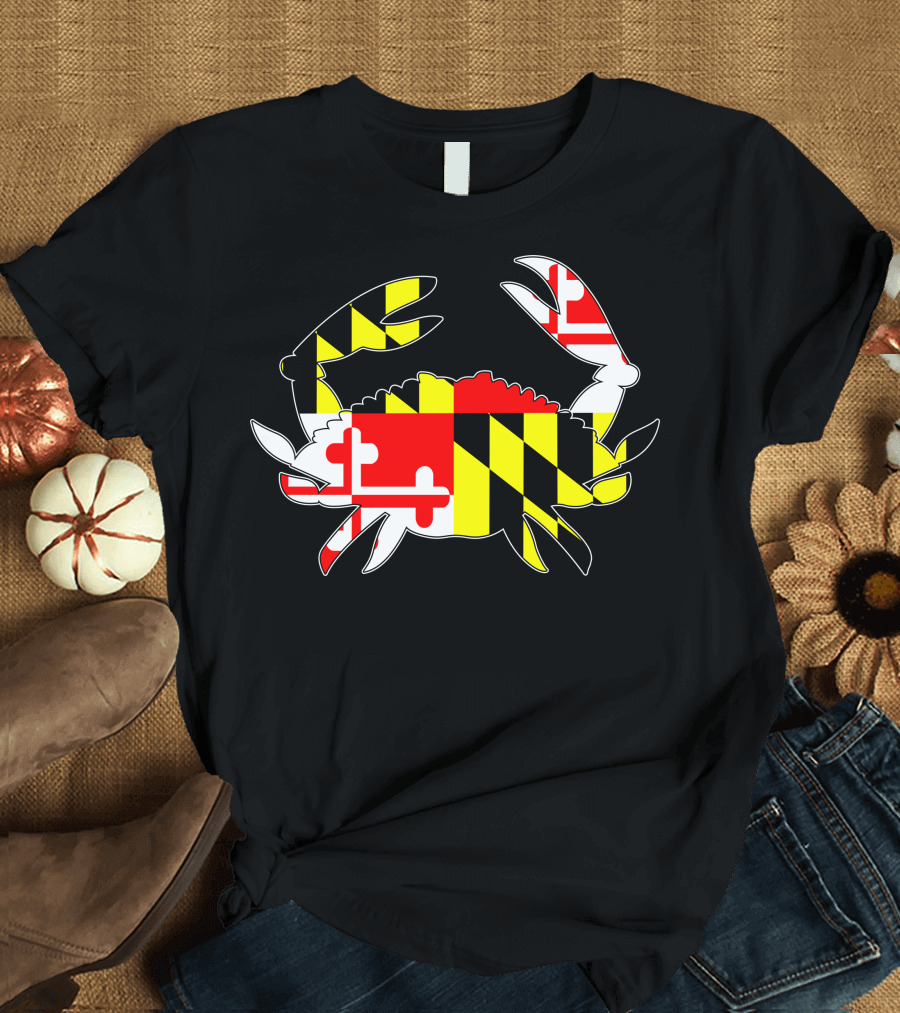 Maryland Flag Crab T-Shirt