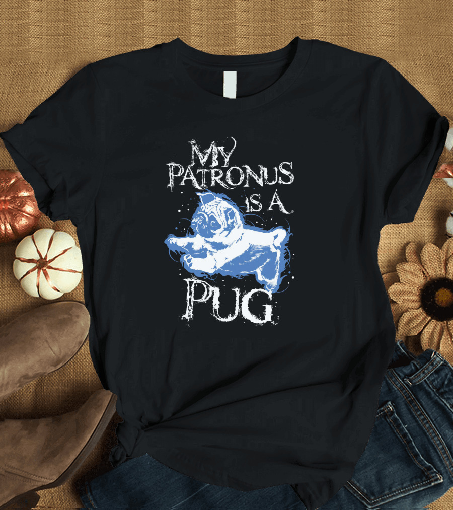 My Patronus Is A Pug Playful Magical Canine T-Shirt