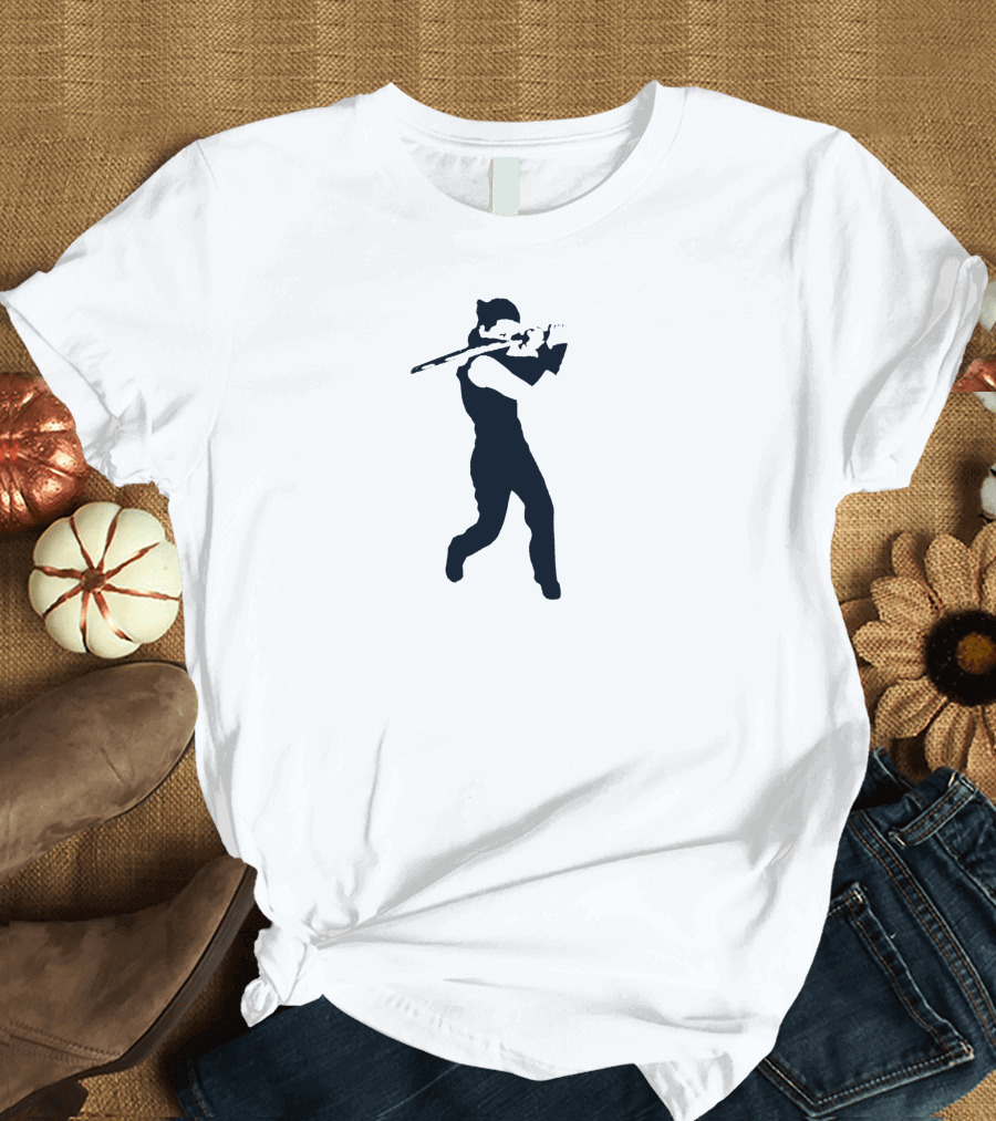 Ominous Ninja Warrior Shadow with Katana T-Shirt
