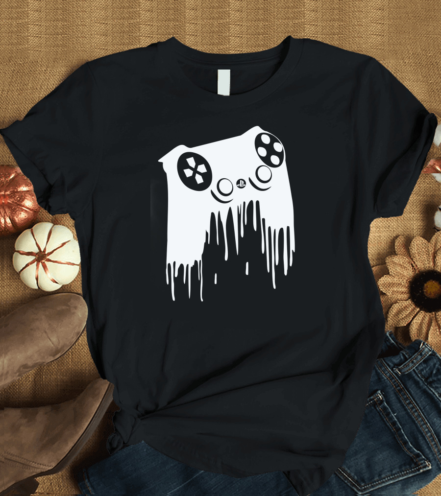 PlayStation Controller Melting Drip T-Shirt