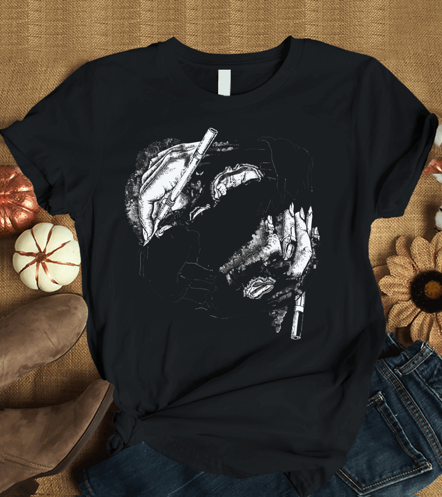 Self Made Zombie Artistic Hands Drawing Yourself T-Shirt