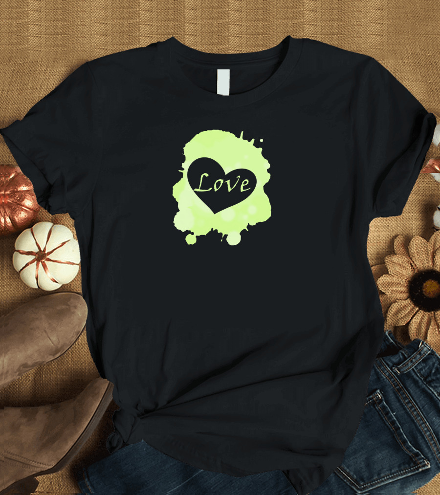 Love Heart Spatter T-Shirt
