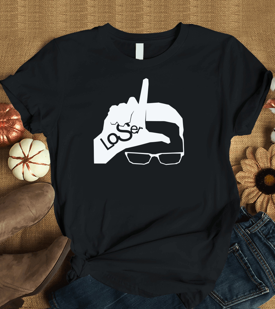 LoSer Hand Gesture with Glasses T-Shirt