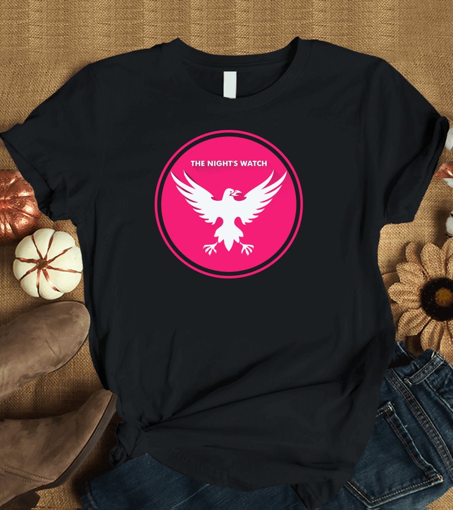 The Night's Watch Bold Pink Eagle Emblem T-Shirt