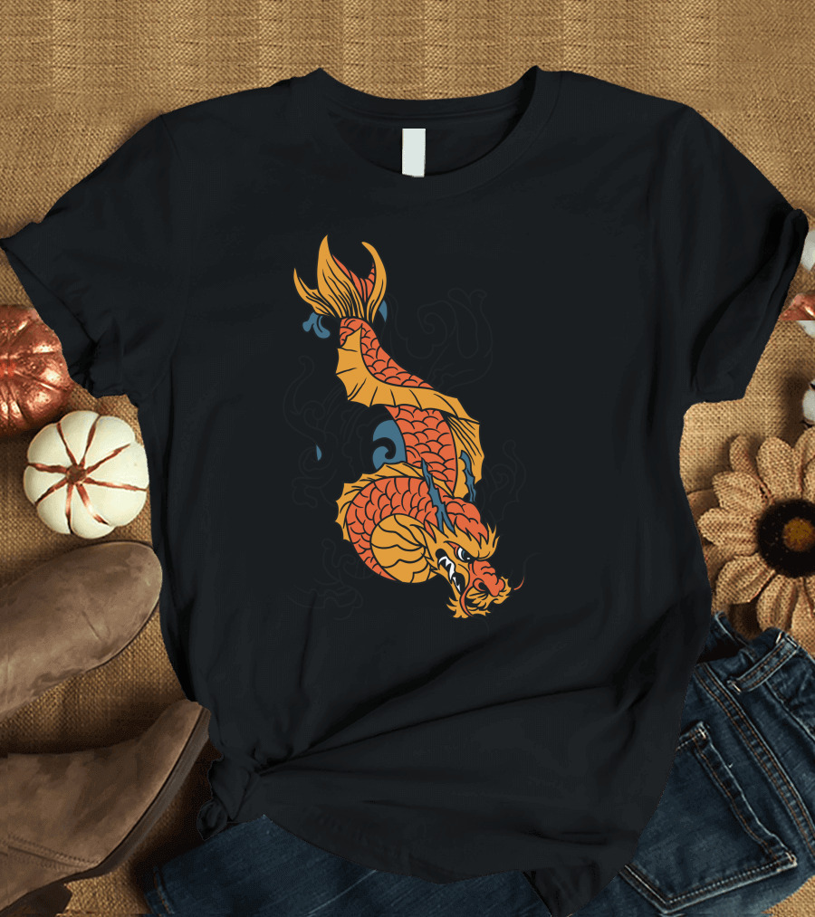 Dragon Koi Transformation Mythical Creature T-Shirt