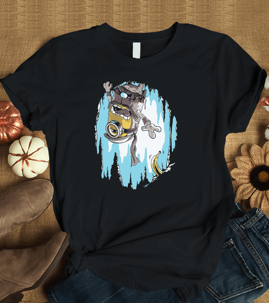Banana Ice Cave Adventure with Goggled Character T-Shirt