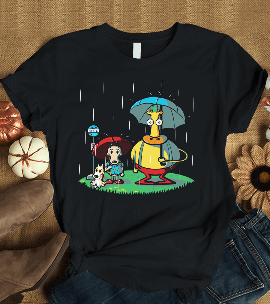 My Friend Hef Rocko Spunky Heffer Totoro Crossover T-Shirt