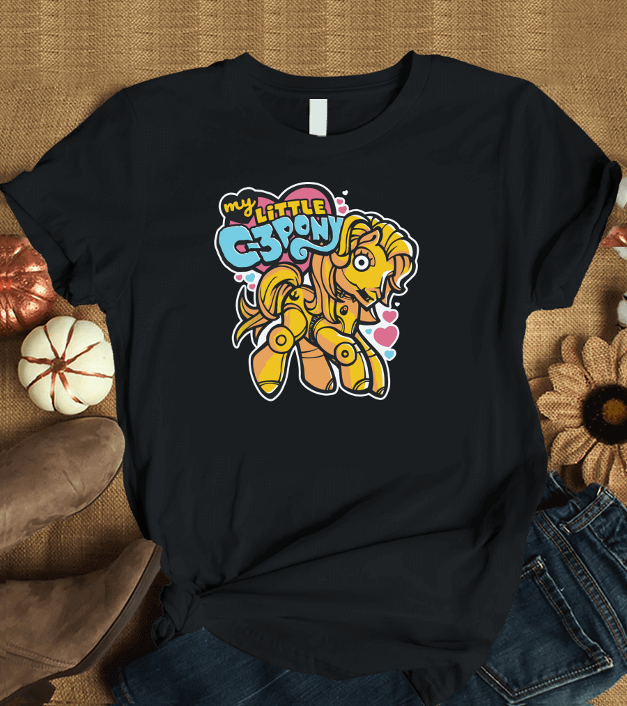 My Little C 3Pony 3CPO Robot Pony Mashup T-Shirt