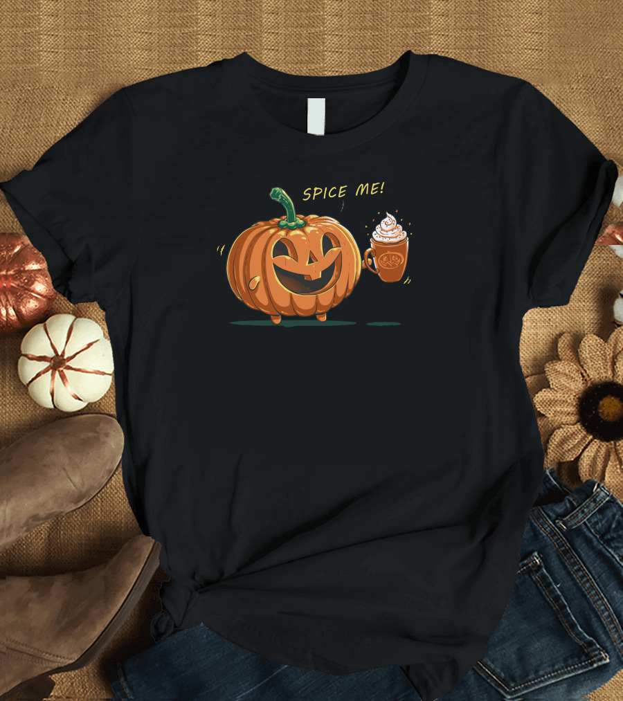 Pumpkin Spice Me Season Jack-O'-Lantern Mug T-Shirt