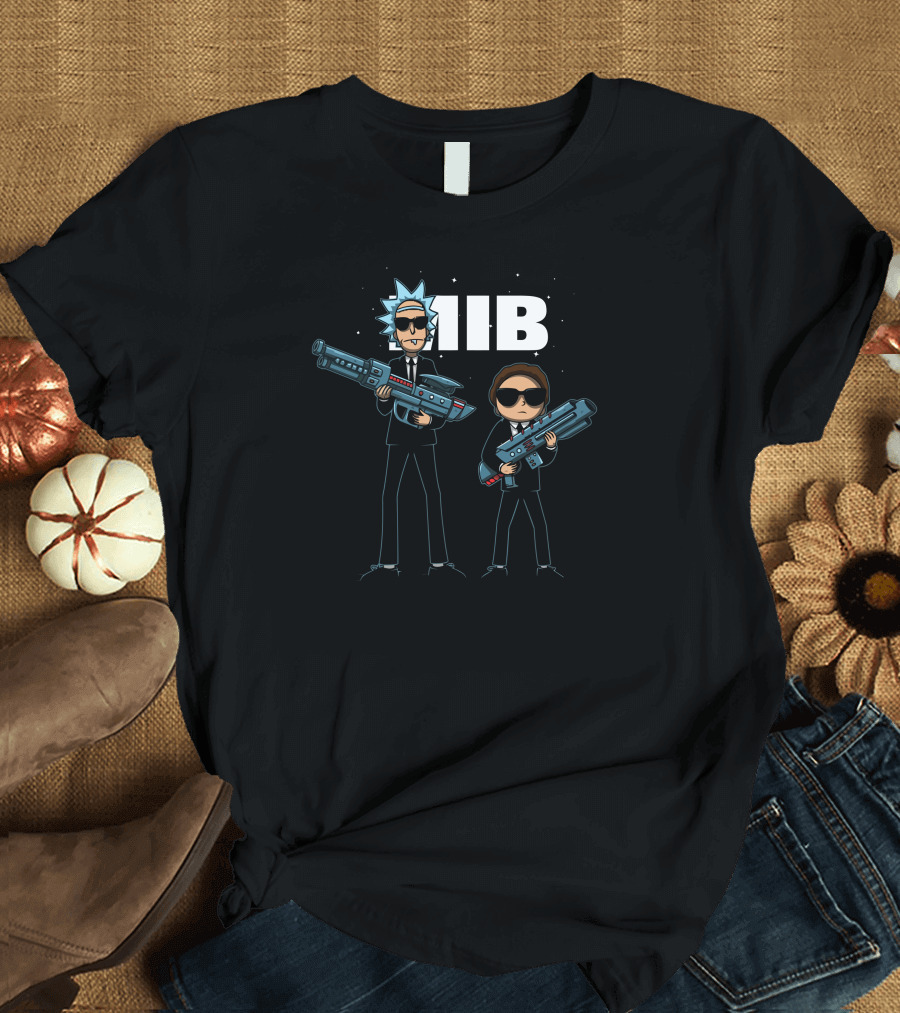 MIB Rmib Mashup with Sunglasses and Sci-Fi Blasters T-Shirt
