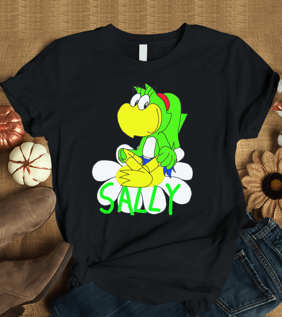 Sally Yoshi Parody Sitting on Flower T-Shirt