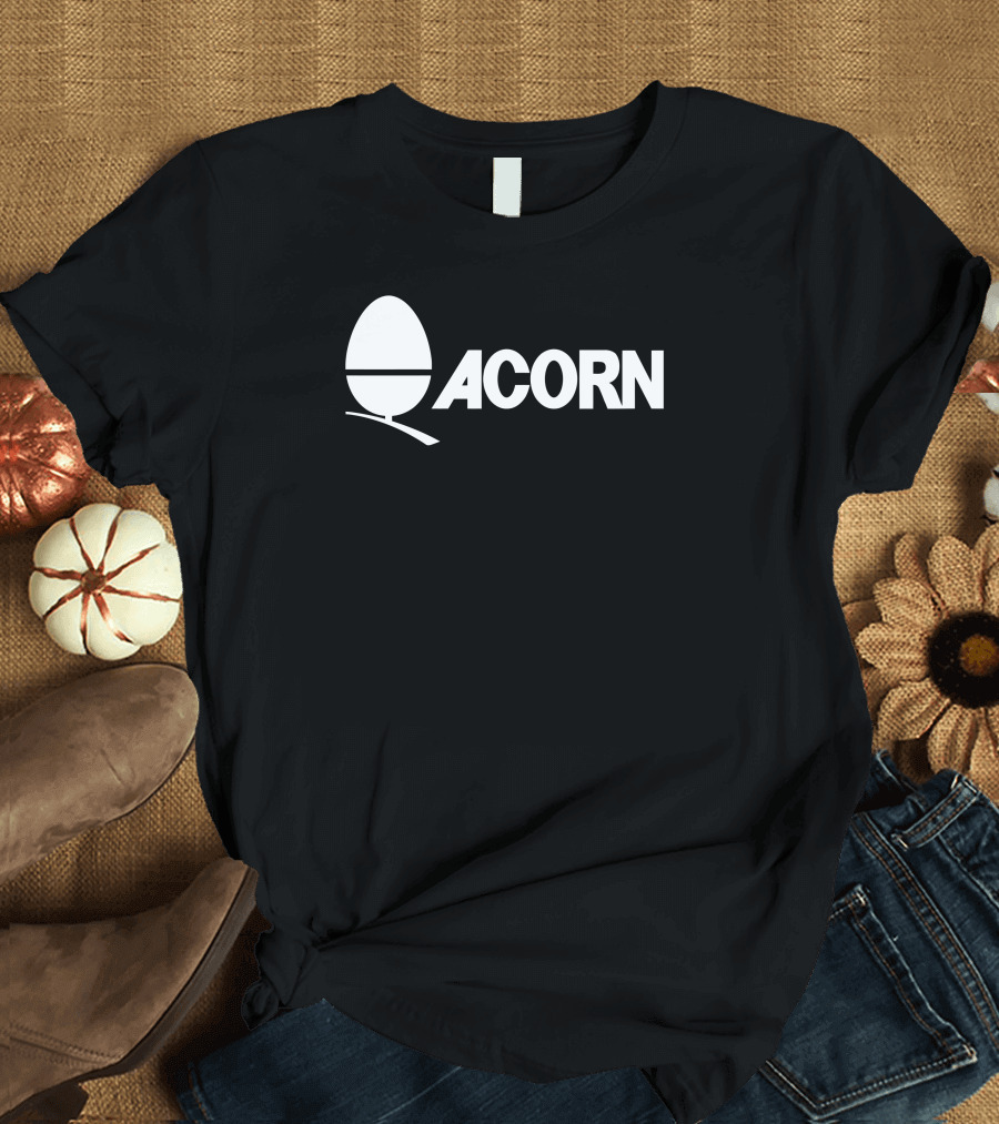 Acorn Logo Classic Branding Retro Appeal T-Shirt