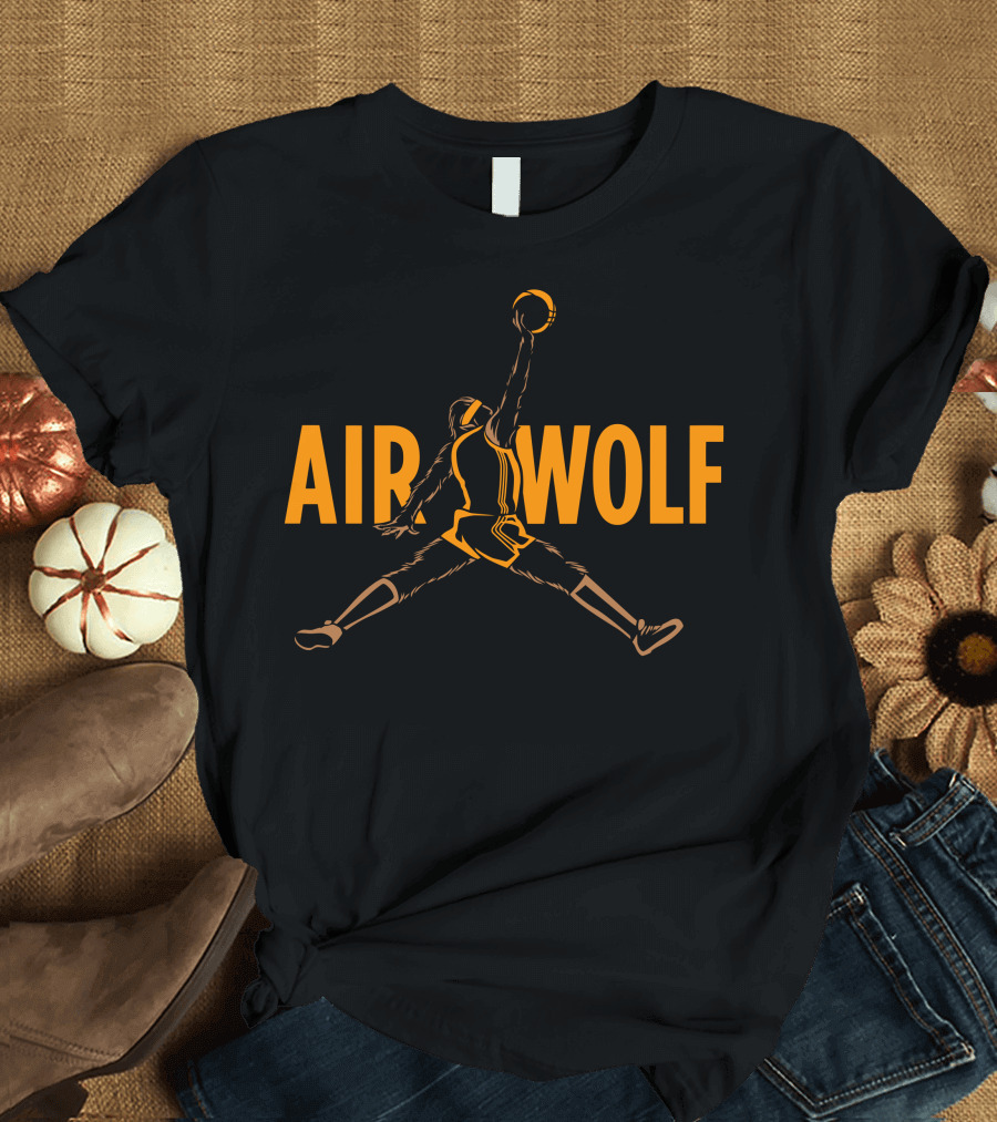 Air Wolf Basketball Jump T-Shirt