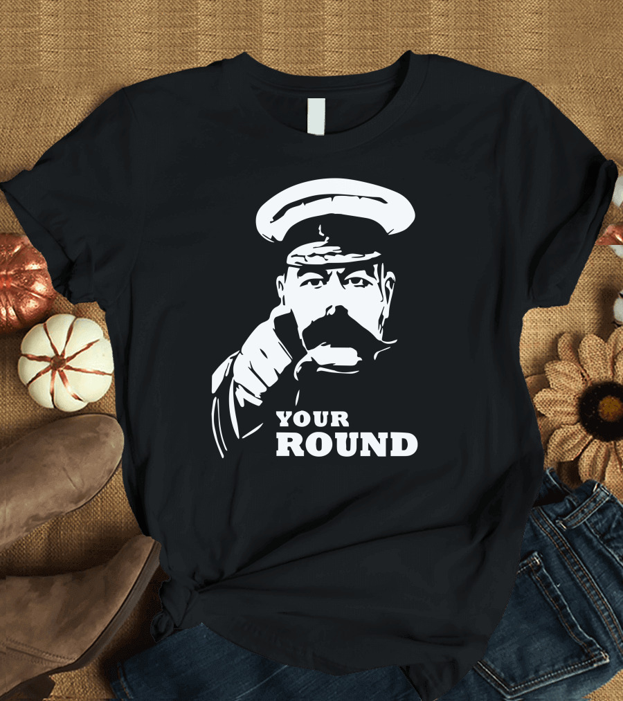 Kitchener Style Pointing Figure Your Round T-Shirt