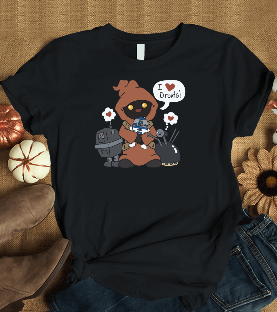 Jawas Love I Heart Droids T-Shirt