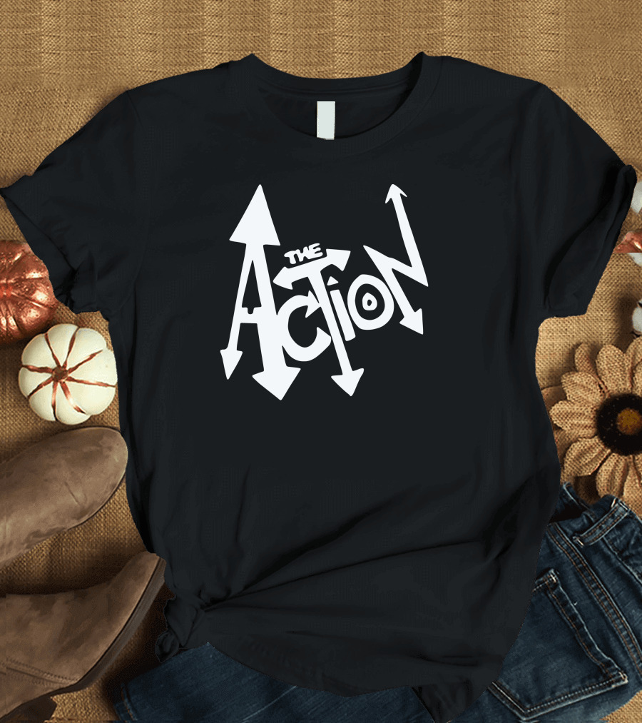 The Action Arrows Bold Typography T-Shirt