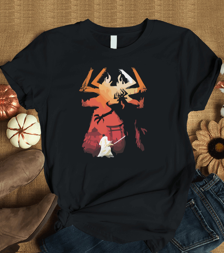 Samurai Showdown against Fiery Demon T-Shirt