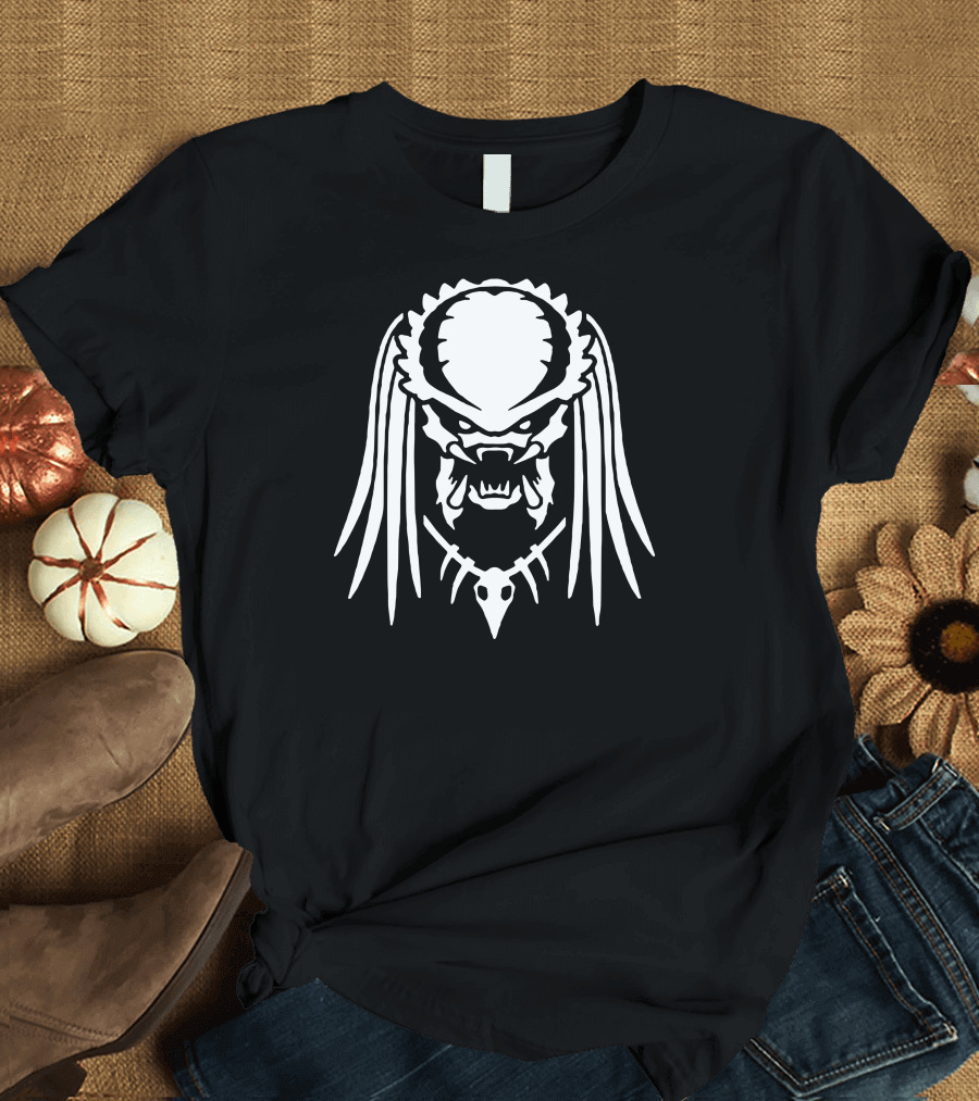 Predator Yautja Mask Icon Jungle Hunter T-Shirt
