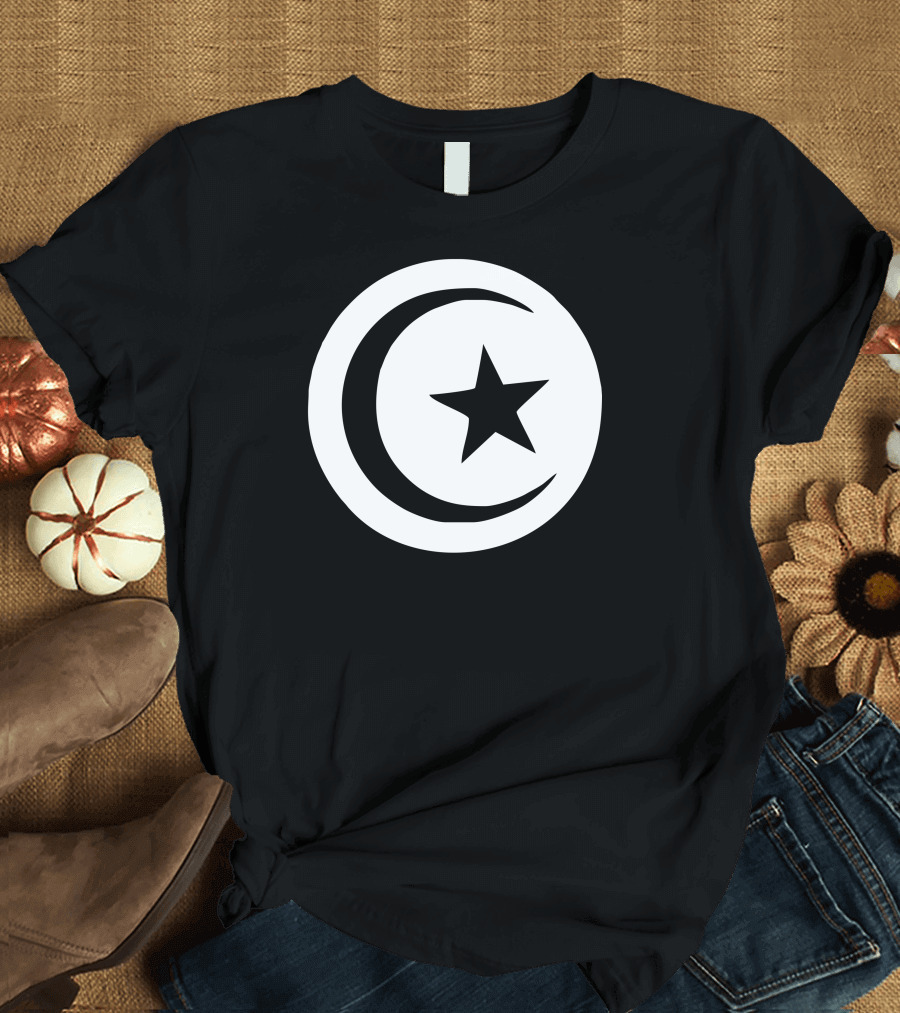 Tunisia International Support Your Country Sport Flag Crescent Star T-Shirt
