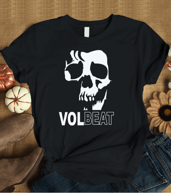 T-Shirt: Volbeat Danish Rock Band Skull T-Shirt Volbeat Danish Rock Band Skull T-Shirt