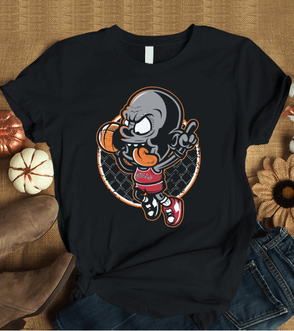 T-Shirt: Jordan Bulls Dunk Character T-Shirt Jordan Bulls Dunk Character T-Shirt