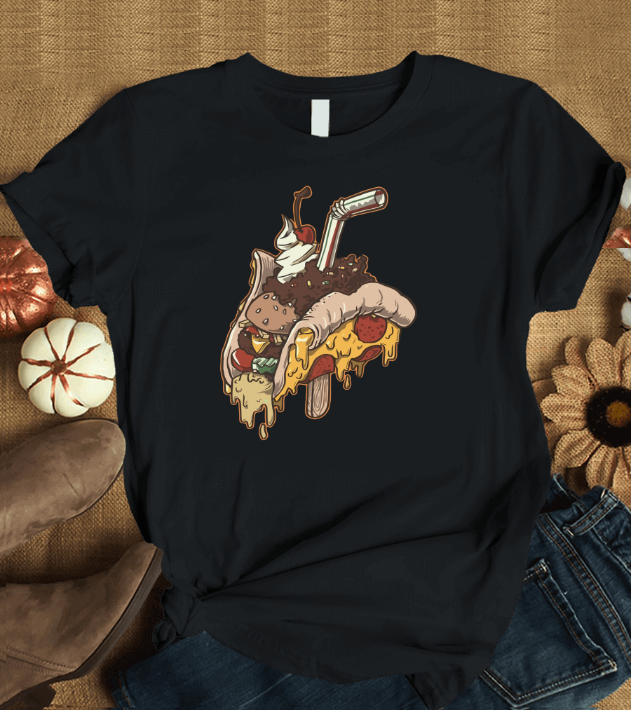 Jonque Cuisin Burger Pizza Taco Sundae Hybrid T-Shirt